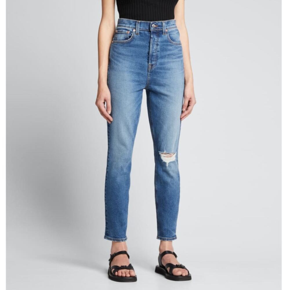 GRLFRND The Piper Super High Rise Stretch Slim Crop Jeans